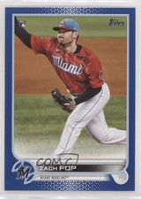 2022 Topps Series 1 Royal Blue Zach Pop #108 3pu