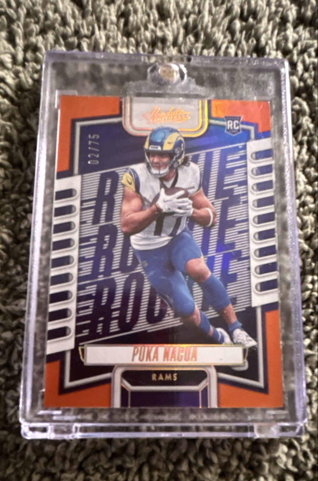 2023 Panini Absolute - Rookies Puka Nacua #189 Spectrum Orange /75 (RC)