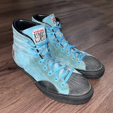 Vision Street Wear Suede Hi Vintage Skate Shoes Turquoise Black Men s 10