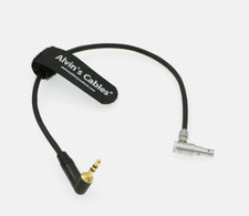 5 Pin Right Angle Male to Right Angle 3.5mm TRS Audio Cable RED V-Raptor Arri