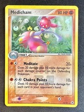 Medicham 10/101 2004 EX Hidden Legends Pokemon Card TCG Reverse Holo Rare - Lp