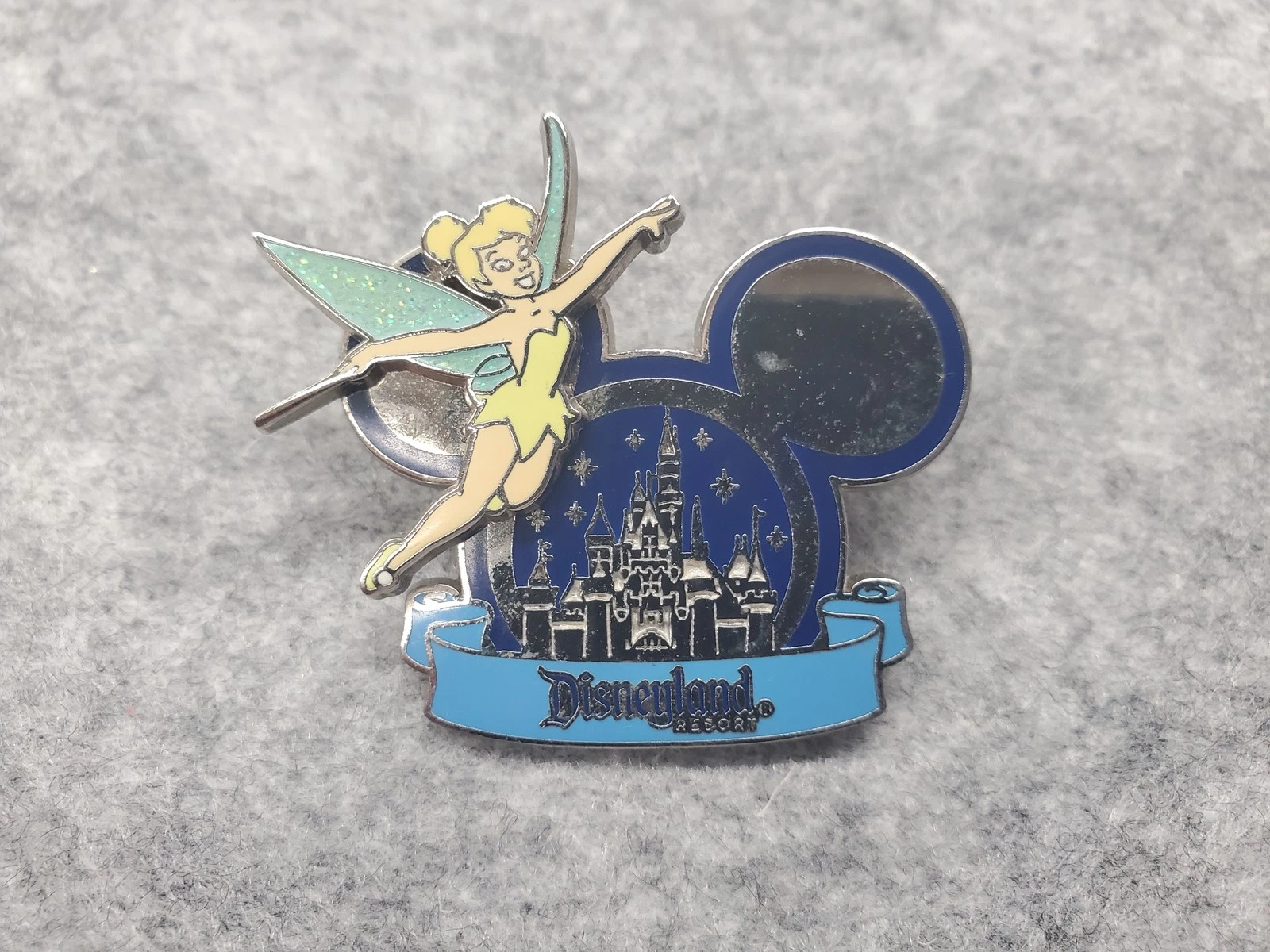2008 Disney Tinker Bell Disneyland Resort Sleeping Beauty Castle Trading Pin