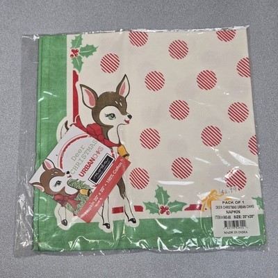 Deer Christmas Napkin by Urban Chiks for Moda Fabrics
