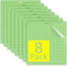Cutting Mat for Cricut Explore One/Air/Air 2/Maker 8 Pack 12X12 Inch Standard Gr