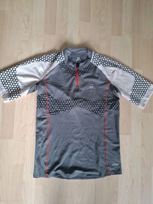  Salomon S-Lab EXO Zip T-shirt Gr. XL Grau Weiss