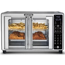 Gourmia 24L French Door Digital Toaster Oven Air Fryer – 6-Slice, 19 Presets