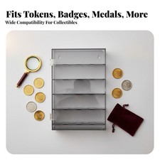 Acrylic Commemorative Coin Display Case Sturdy and Long-Lasting Acrylic Coin