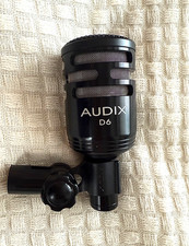 Audix D6 Cardioid Wired Dynamic Microphone with clip