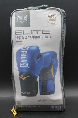 Everlast Elite Pro Style Training Gloves 16 oz Blue Boxing Gloves NWT