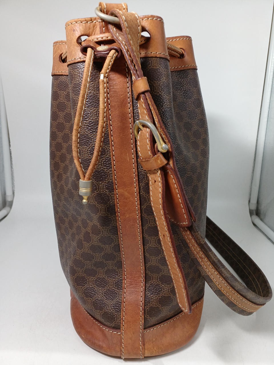 Shoulder Bag Model Macadam Pattern Drawstring Sho… - image 2