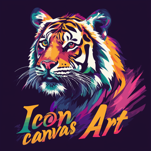 Canvas Art Abstract Black White Modern Lion Wall Picture Poster Print - Picture 10 of 22