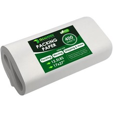 Newsprint Packing Paper – 400 Sheets, Large 27" x 17" Unprinted Packing Paper...