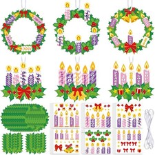 Christmas Advent Wreath Craft Kits - 36 Sets for Holiday Fun  Decor