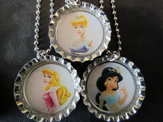 PRINCESA DISNEY / Fiesta de Cumpleaños / 8 Collares / Favores de Fiesta / Suministros de Fiesta Foto 2 de 4