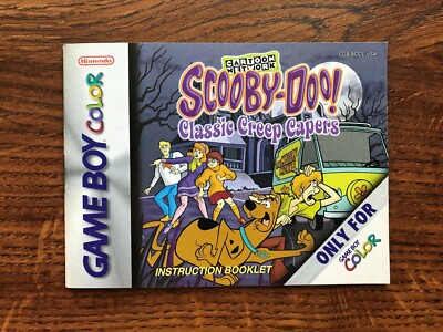 Scooby Doo Classic Creep Capers Gameboy Color Instruction Manual Only | eBay
