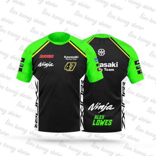 + T-shirt con logo Kawasaki Manica corta uomo/donna/bambini - Foto 81 di 82