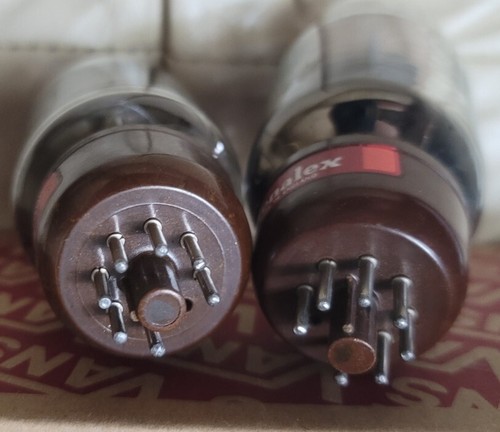 Original Vintage Pair of Genalex KT66 Gold LION England Vacuum Tubes WORK! - Picture 4 of 8