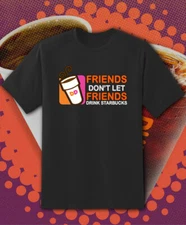 Dunkin Donuts FRIENDS Coffee  T Shirt  Fast Ship!