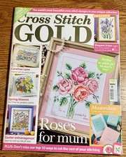 Cross Stitch Gold Magazine UK Craft June 2009 Issue 12 Roses For Mum Irises