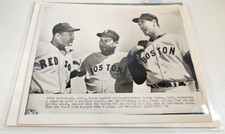 1961 Boston Red Sox Jackie Jensen, Ted Williams, Pinky Higgins Press Photo