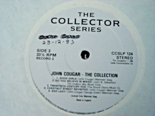 A-JOHN COUGAR (MELLENCAMP)-THE COLLECTION-UK 2xLP-1985- John Cougar - Picture 5 of 5
