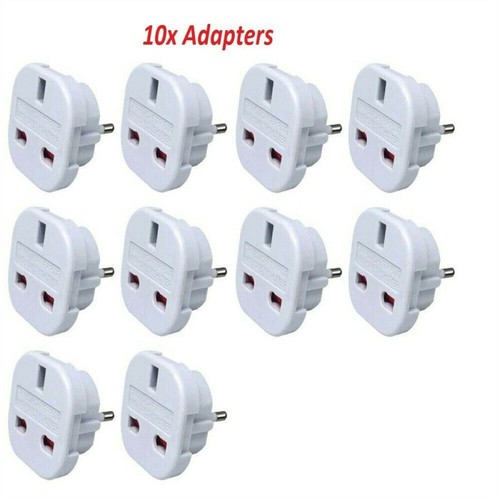Power Charger Socket Plug UK to EU Converter Outlet Connector Travel Adapter - Picture 14 of 15