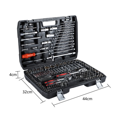 Professional 216 Pcs Socket Set 1/2" 3/8" 1/4" Ratchet Spanners Large Tool Kit - Picture 2 of 7