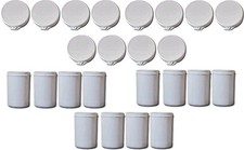 Tamper Proof Containers & Lids 265ml Snap Secure Plastic Pots PP Push-on Lid