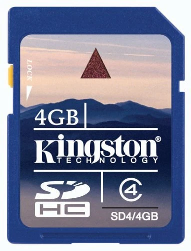 Kingston 4GB SDHC Secure Digital High Capacity Class 4 Card SD4/4GB for Camera  - Image 3 of 4