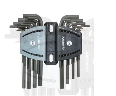 Husky SAE/Metric Long Arm Hex Key Set (26-Piece) HLAHKSM26PC