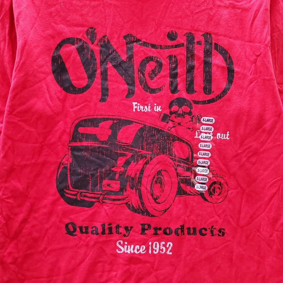 Oneill Boys T-Shirt XL Red Logo Classic Car Quality Products Long Sleeve NWT Foto 2 de 4
