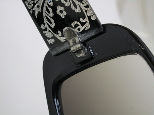 Vintage Y2K Stuff by Duff Sunglasses Shield Dark Brown Etched Rare Iconic Disney - Picture 9 of 9