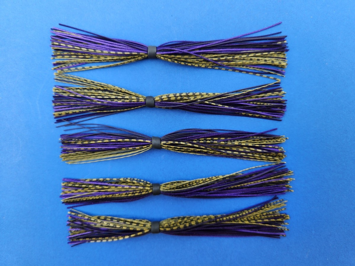 5 silicone Skirt Green Pumpkin Scale/Purple 5-262-61 Lure