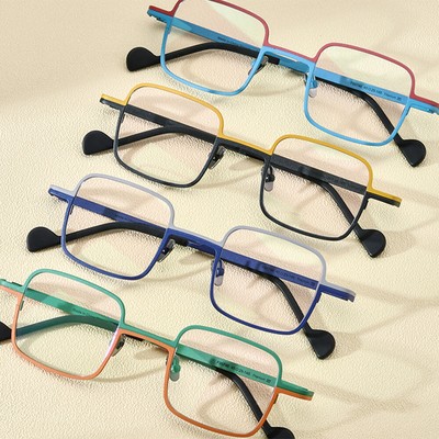Premium Titanium Square Bifocals Reading Glasses Readers+1.0~3.0