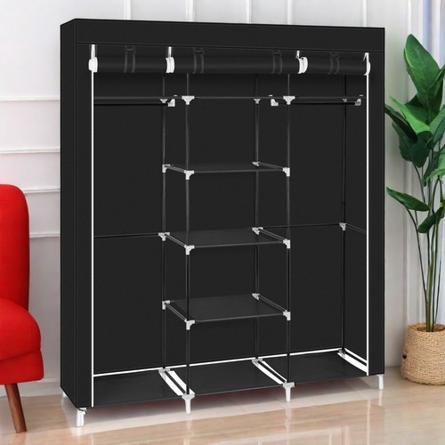 Portable Closet Wardrobe Clothes Rack Storage Organizer Shelf Water-Proof Fabric - Picture 4 of 24