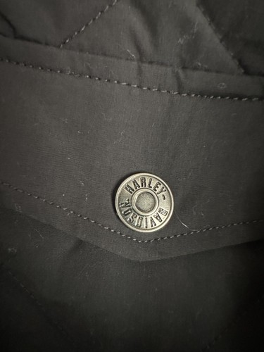 Harley Davidson Motorcycle Racing Bomber Quilted Jacket Forever Harley Size XL - Picture 3 of 8
