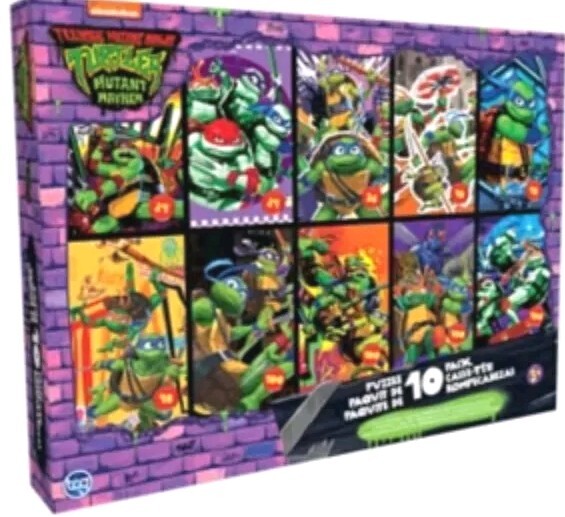 10-pack of Teenage Mutant Ninja Turtles: Mutant Mayhem puzzles. 22
