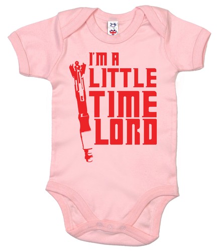 Doctor Who Baby "I'm a Little Time Lord" Bodysuit Babygrow Girl Boy Timelord - Picture 10 of 10