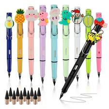 10PCS Infinity Pencils, Everlasting Inkless Pencil with Eraser, Cute Forever ...