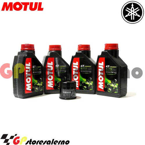 Kit Tagliando Yamaha T-Max TMax Olio 5000 Motul Filtri Olio Aria Candele Ngk - Foto 4