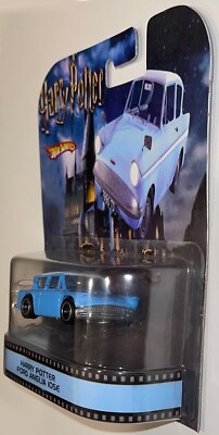 ハリーポッター　FORD ANGLIA Blue Ford Anglia Custom Hot Wheels Retro Harry Potter Series w/RR
