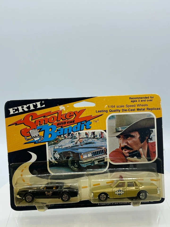Police Die Cast NOC- 1980 ERTL Smokey and the Bandit #1790- Bandit and Sheriff - Image 2 of 3