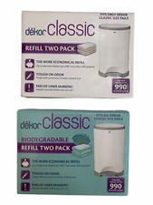 Dekor Classic Diaper Pail Refills 4 Count, Up to 1,980 NB diapers Biodegradable