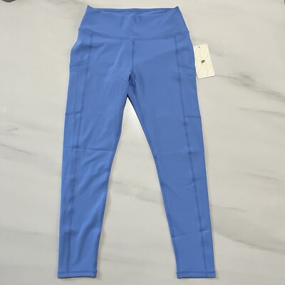 Fabletics Women's Oasis High-Waisted 7/8 Leggings Blue Women s Size L