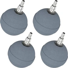 4 Pack Aquarium 2 Inch Air Stone Ball Bubble Diffuser Release Tool for Air Pumps