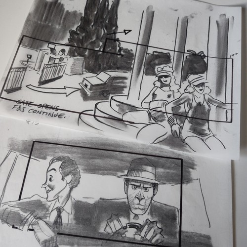 DRAGNET 87 OG STORYBOARD PRODUCTION ART DAN AYKROYD TOM HANKS CARL ALDANA #7 - Bild 4 von 14