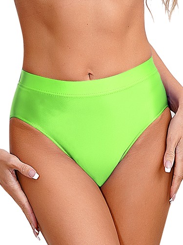 Damen Badehose einfarbig Höschen glänzend Tangas weich Slip Seide Satin Schlüpfer frech - Bild 69 von 102