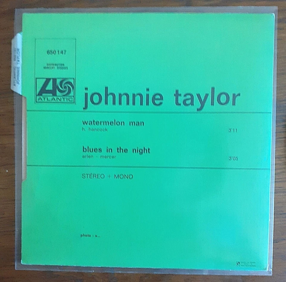 TOP RARE French SP 7" JOHNNIE TAYLOR Vol 7 NORTHERN SOUL R&B Languette BIEM TTB - Photo 2/4