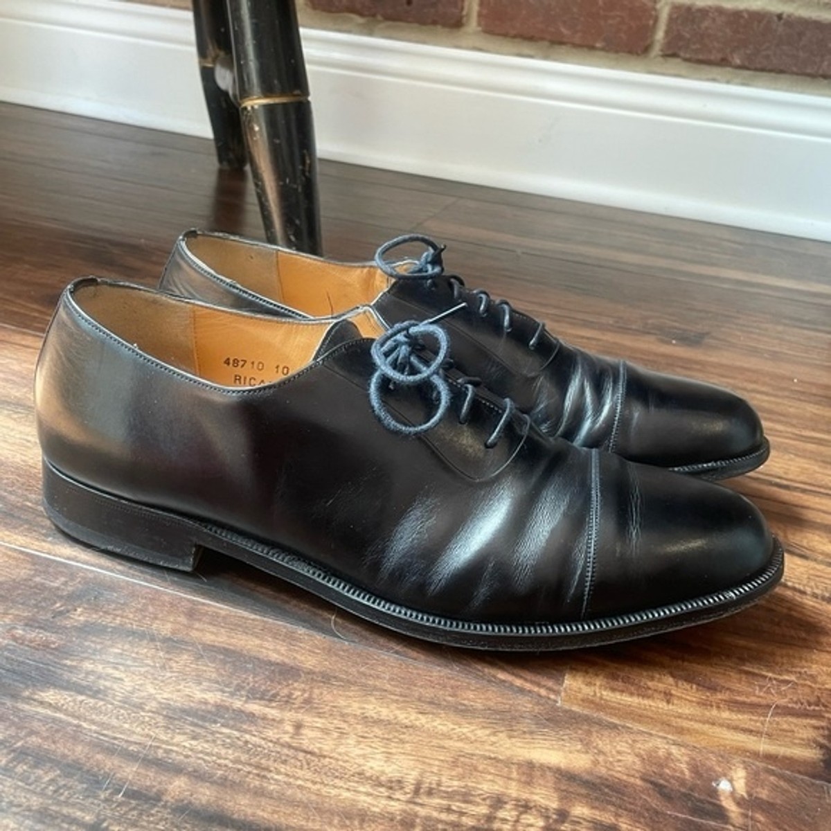 Bruno Magli Bologna Ricardo Oxford- Cap Toe Black Leather 
