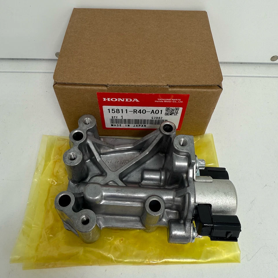 Solenoide VVT de distribución de válvula variable Honda 15811-R40-A01 para Accord Civic Acura Foto 2 de 4